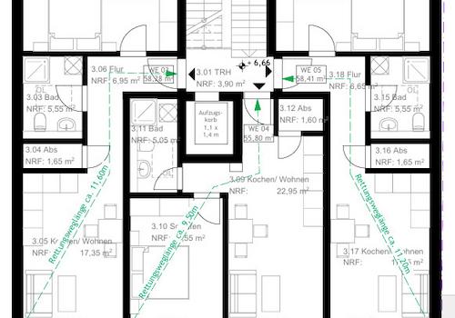 Grundriss Staffelgeschoss