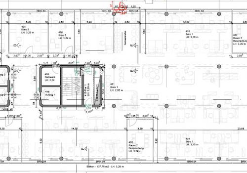 aktueller Grundriss Florianstr. 1 OG 4