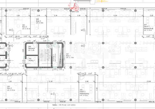 aktueller Grundriss Florianstr. 1 OG 3