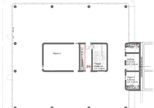 Blankogrundriss Florianstr. 3 OG 4