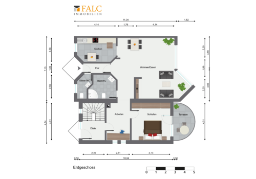 Grundrissbeispiel Erdgeschoss