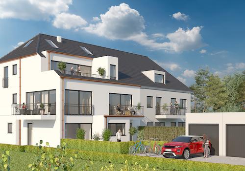 Visualisierung Außenansicht von Garten