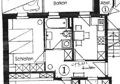 Grundriss WE 1
