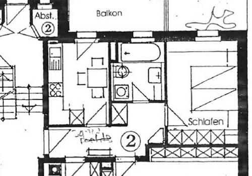 Grundriss WE 2