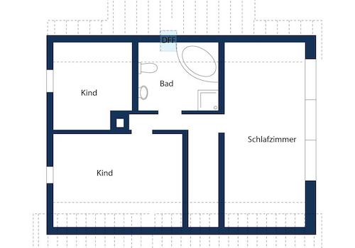 Schematischer Grundriss DG EFH