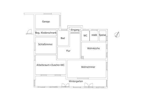 Grundriss vom Erdgeschoss