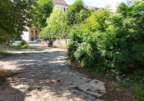 Zugang Straße Grundstück