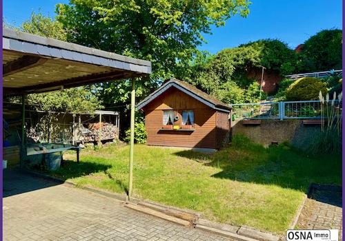 Garten mit Gartenhaus