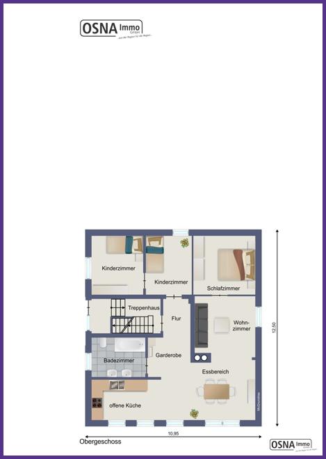 Grundriss Obergeschoss Vorderhaus