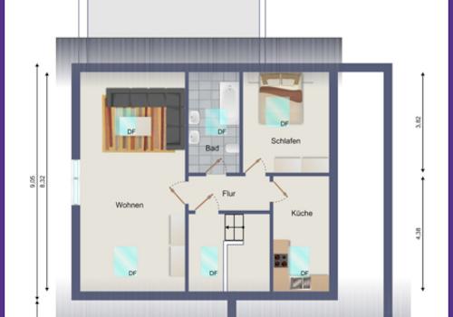 Grundriss Dachgeschoss Hinterhaus
