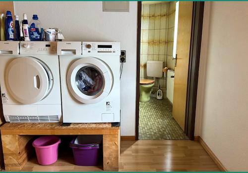 Hauswirtschaftsraum in der Erdgeschosswohnung mit...