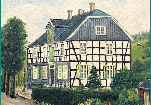 Original Ölgemälde des Hauses von 1935