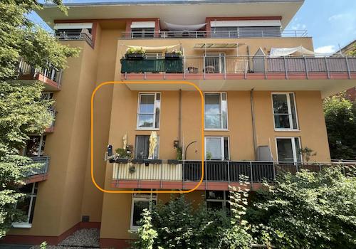 Hausansicht | Wohnungsmarkierung