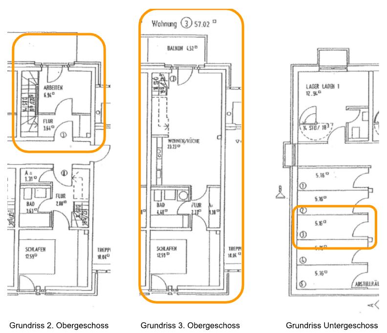 Grundriss Wohnung 3