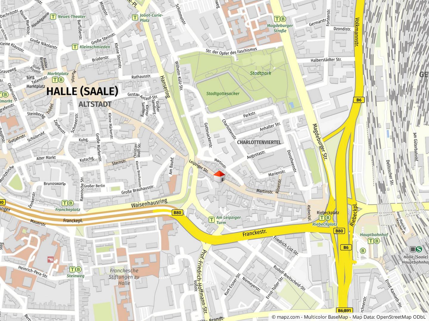 Geolyzer Kartenausschnitt