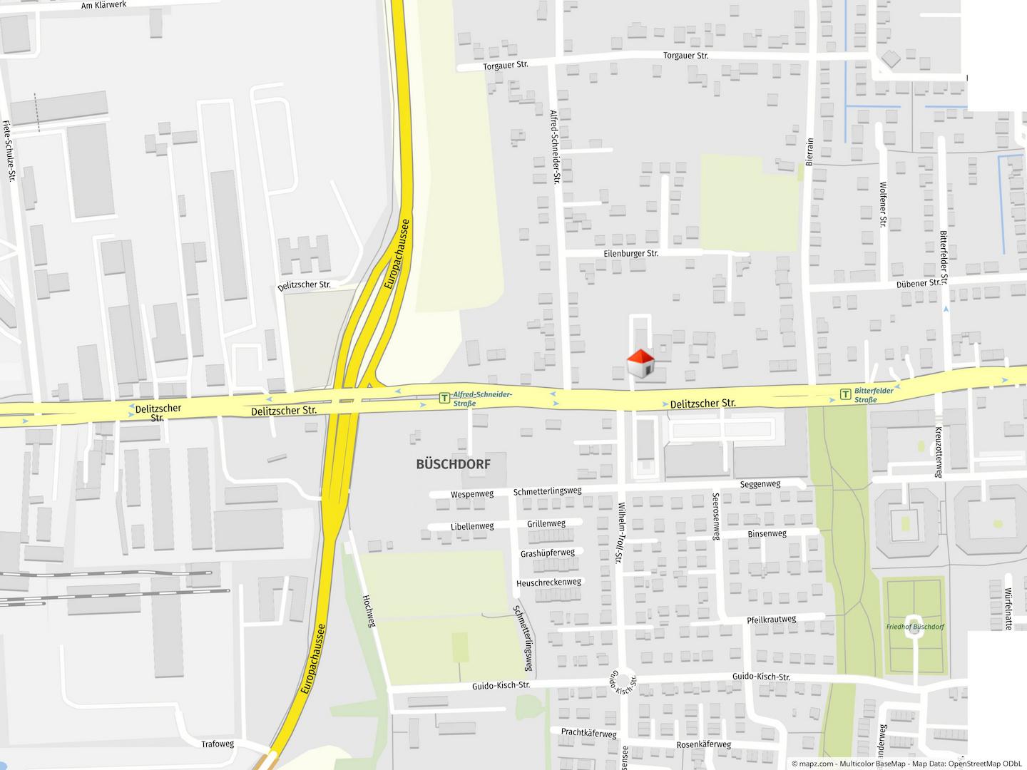 Geolyzer Kartenausschnitt