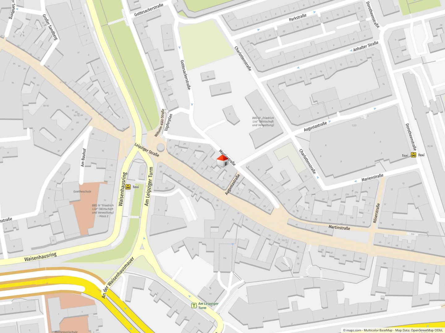 Geolyzer Kartenausschnitt