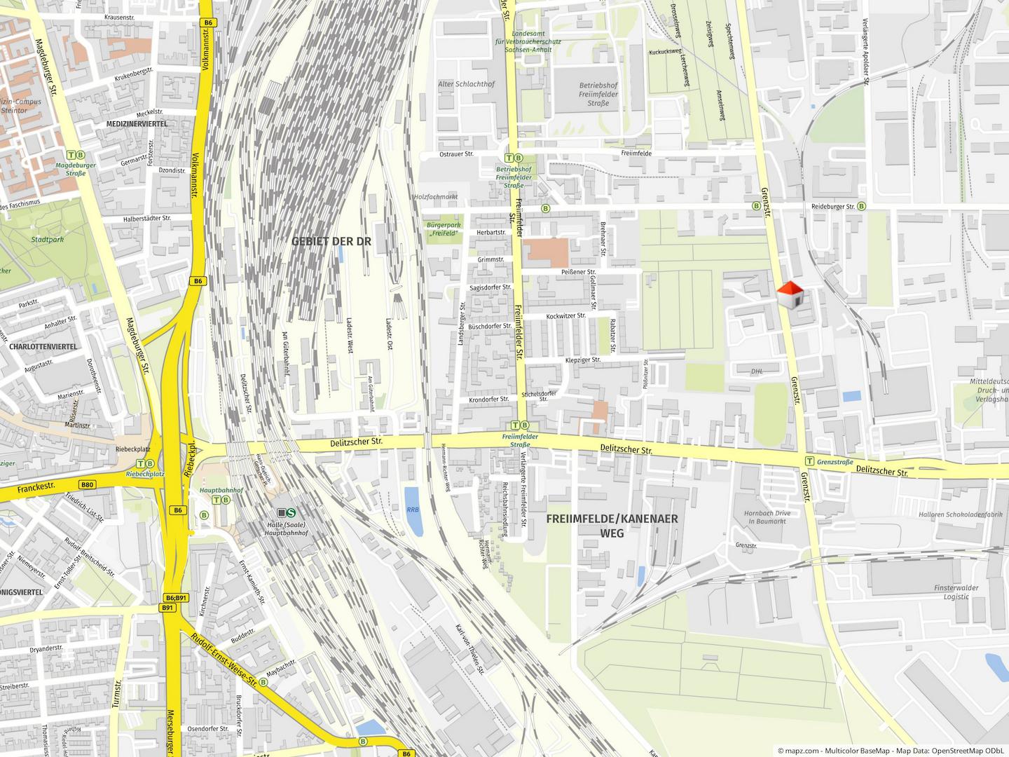 Geolyzer Kartenausschnitt