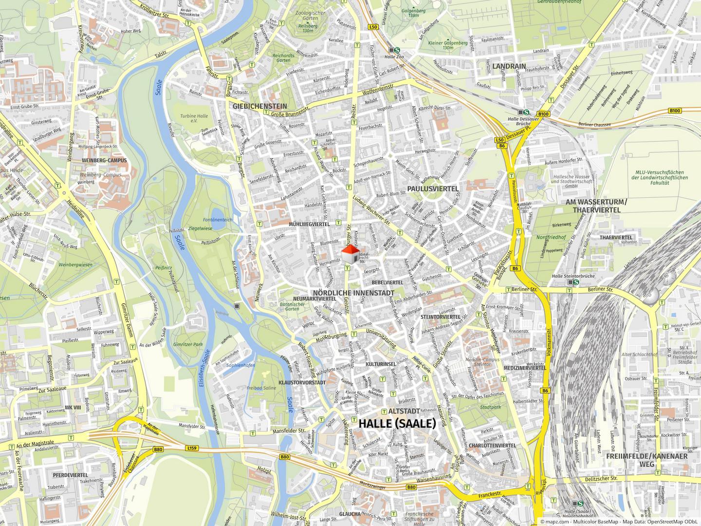 Geolyzer Kartenausschnitt