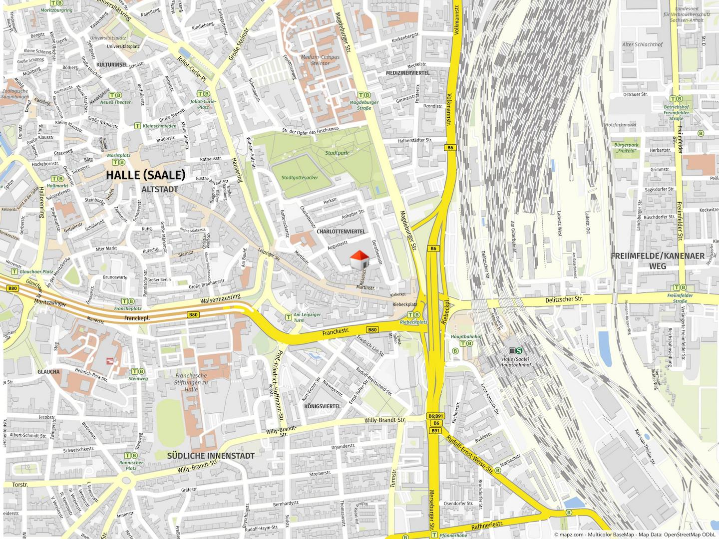 Geolyzer Kartenausschnitt