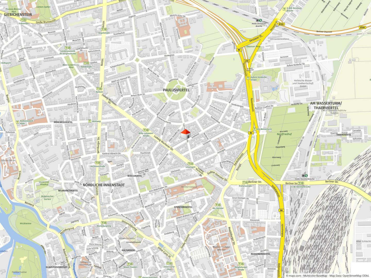 Geolyzer Kartenausschnitt