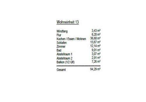 WE 13 Fläche