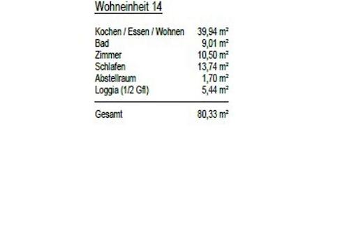 WE 14 Fläche
