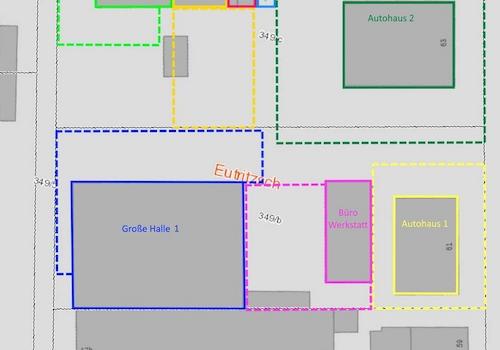 Aufteilung vermietete Flächen