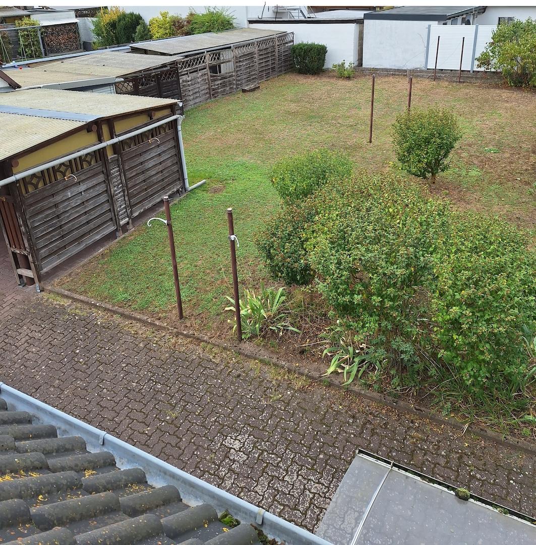 Garten hinten, von oben