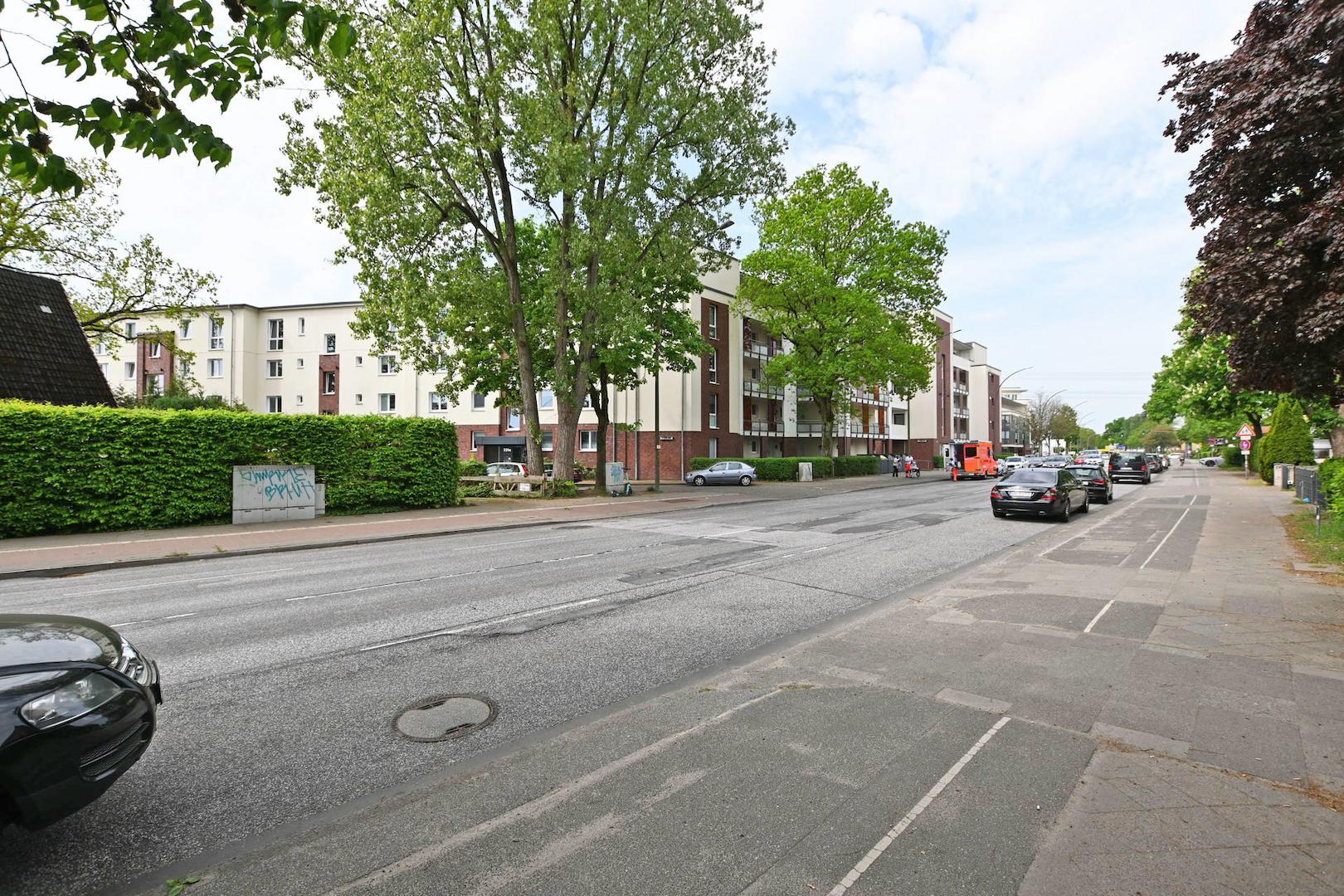 Blick vom Grundstück Richtung Westen