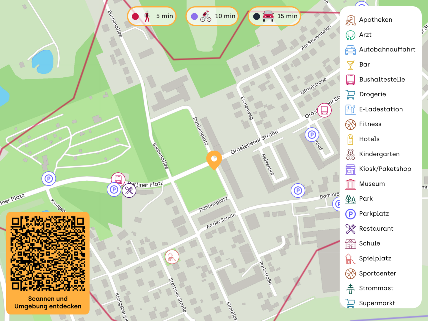 Lageplan-Dahlienplatz, Mariental-Kartenausschnitte (3)