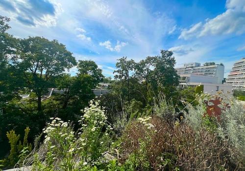 Balkon Ausblick Oben