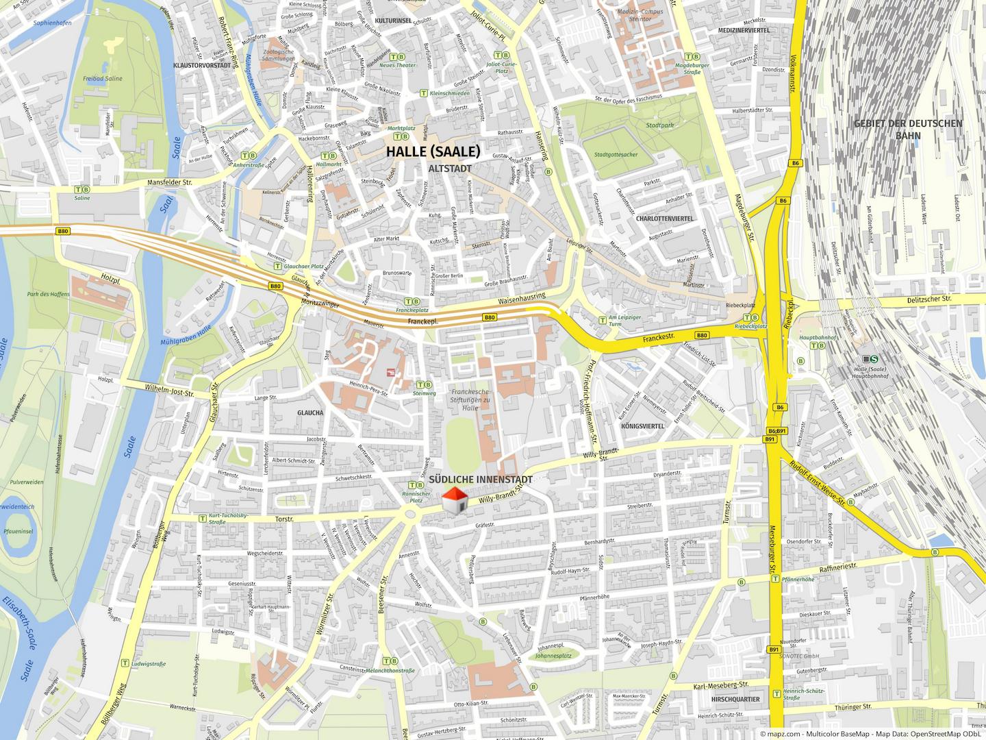 Geolyzer Kartenausschnitt