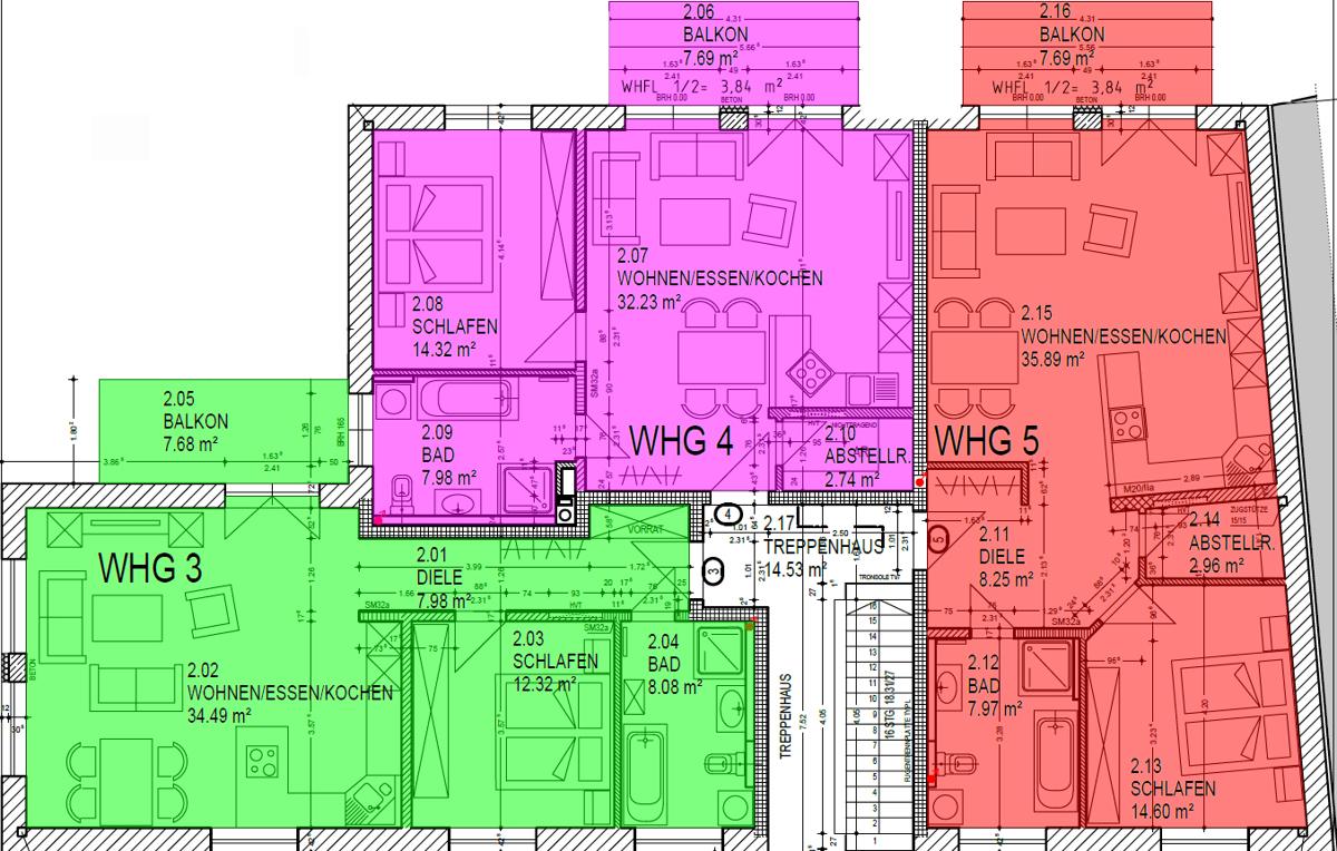 Grundriss 1. Obergeschoß