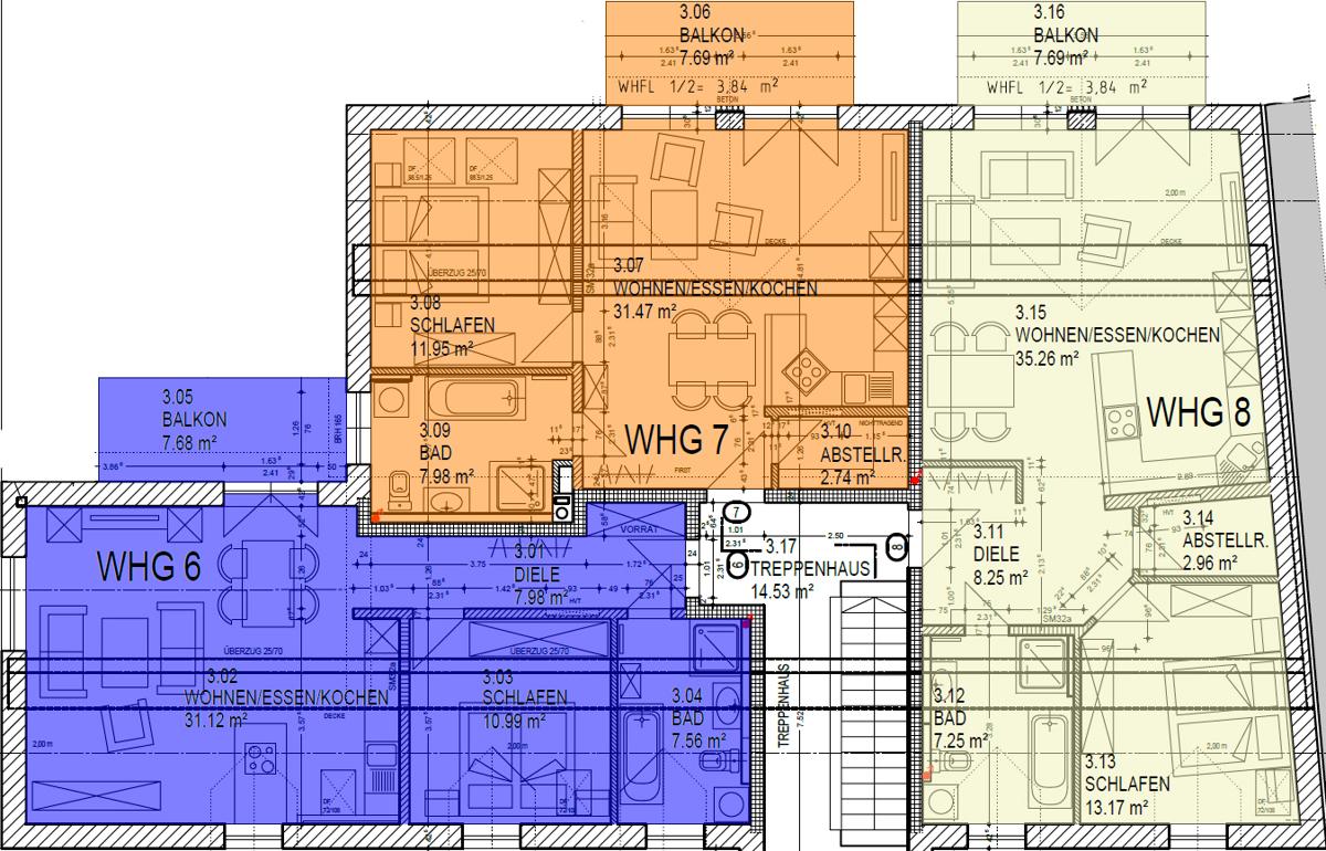 Grundriss 2. Obergeschoß