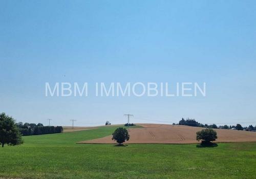 Blick vom Grundstück