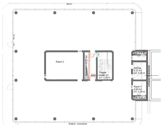 Blankogrundriss Florianstr. 3 OG 4