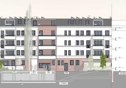 Ansicht Hof Vorderhaus