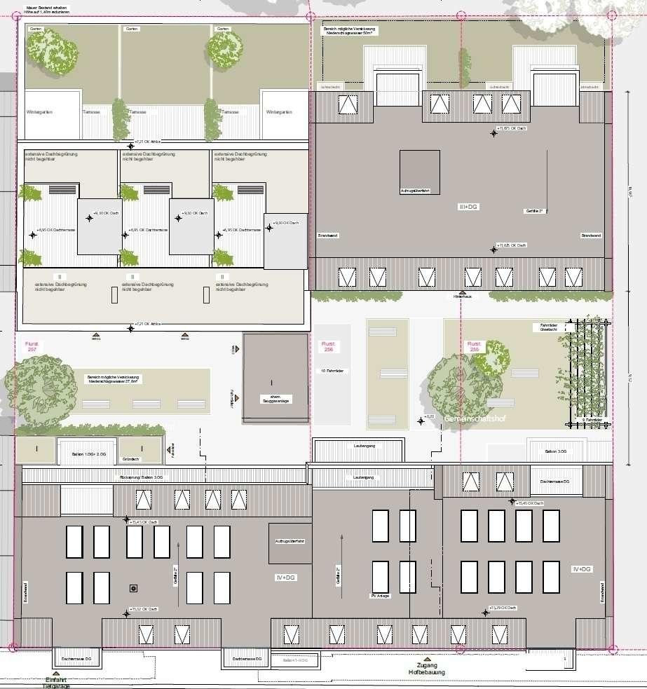 Grundriss Dachaufsicht