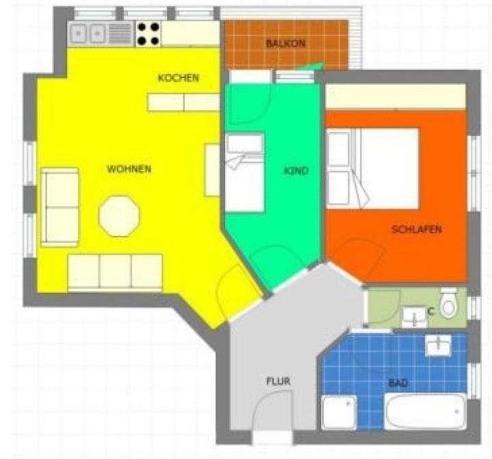 Grundriss WE 1