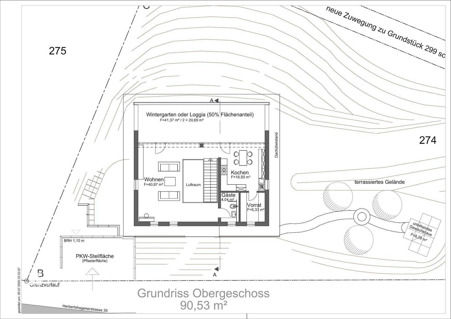 Grundriss erste Etage 