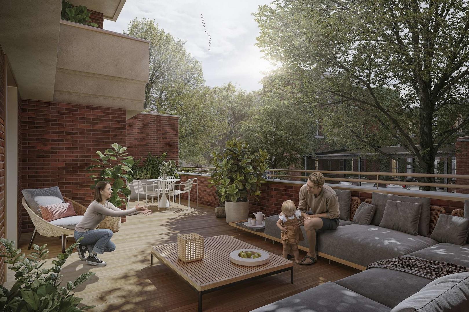 Visualisierung Balkon/Terrasse