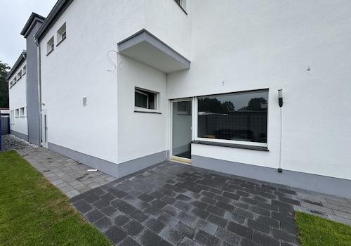 Neu gestalteter Außenbereich