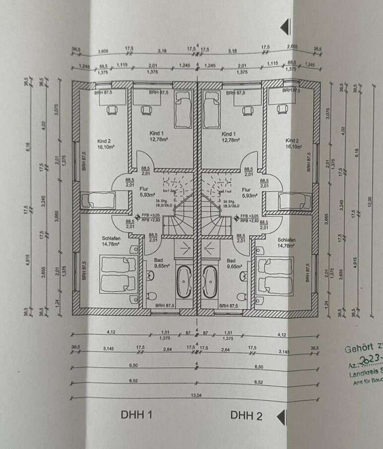 Haus 1+2_Grundriss Obergeschoss