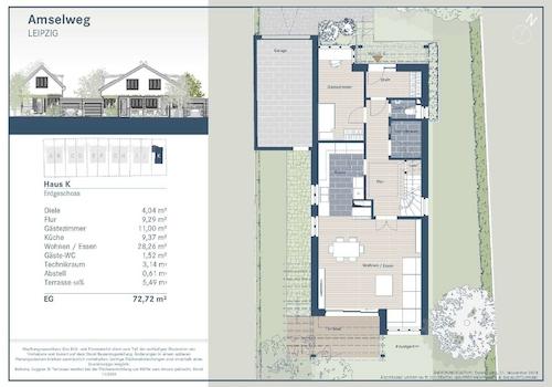 Grundriss Haus K Erdgeschoss