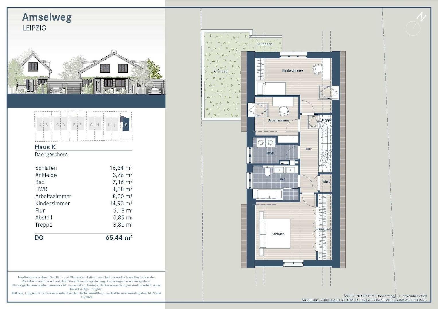 Grundriss Haus K Dachgeschoss
