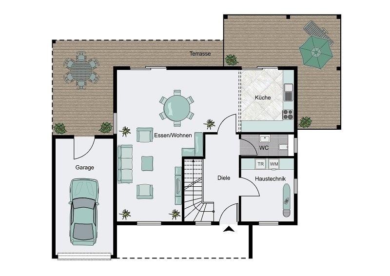 Grundriss Erdgeschoss