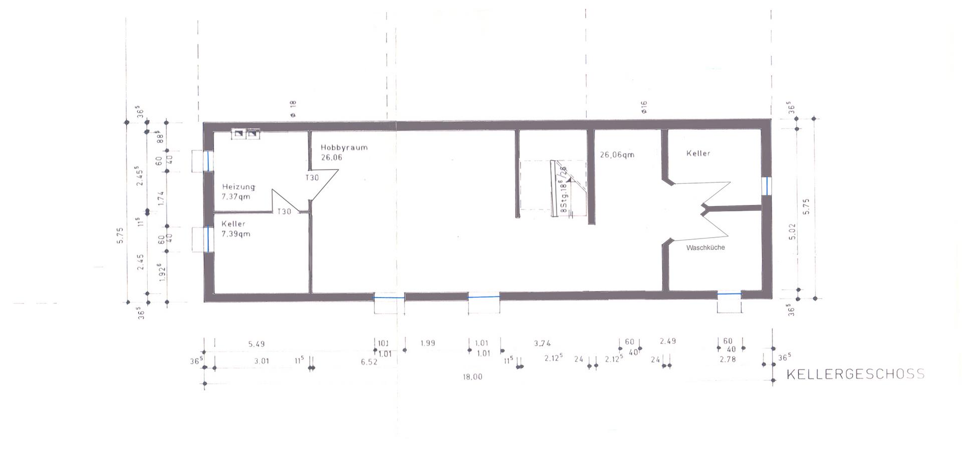 Grundriss Kellergeschoss