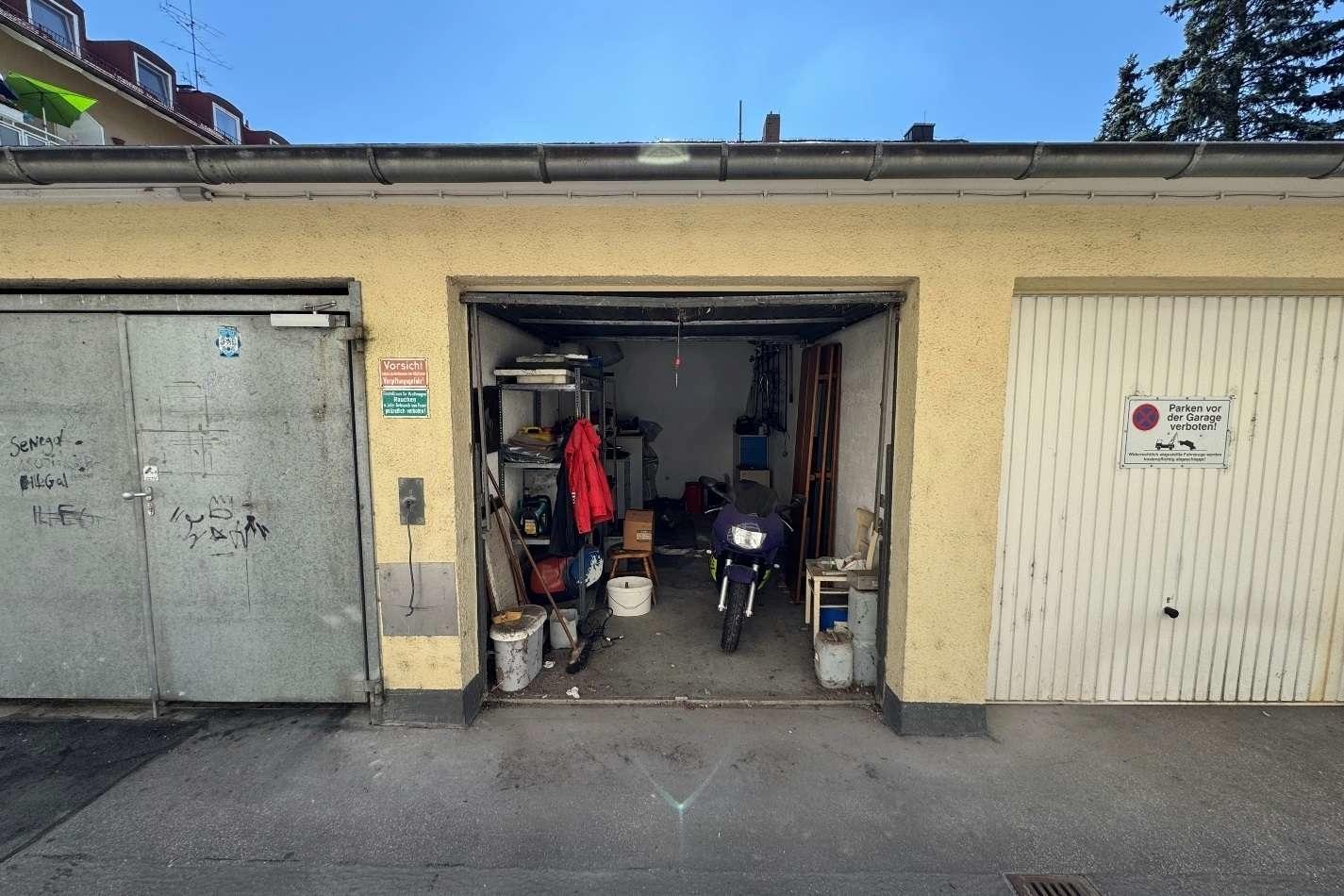 Blick in die Garage