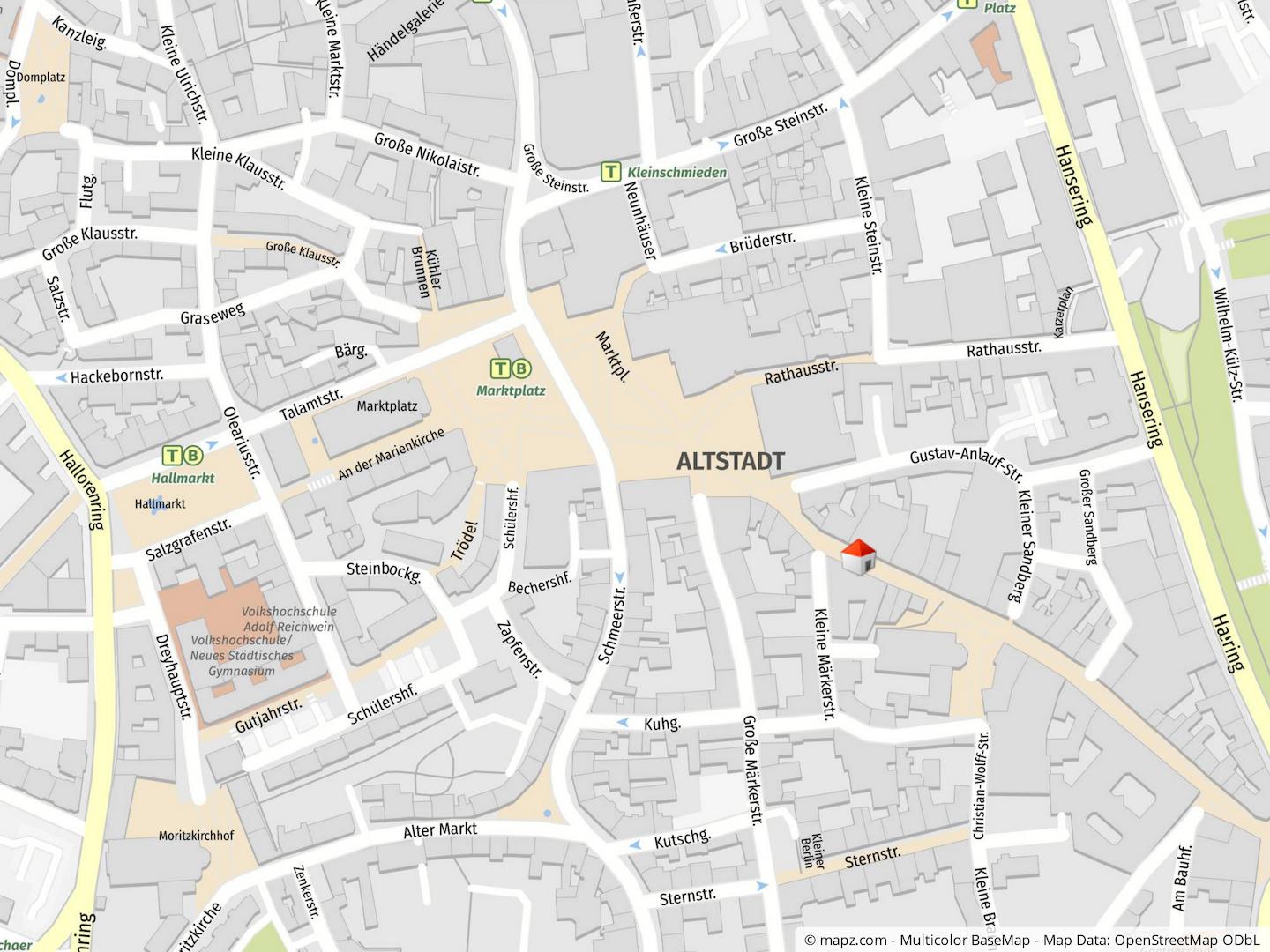 Geolyzer Kartenausschnitt